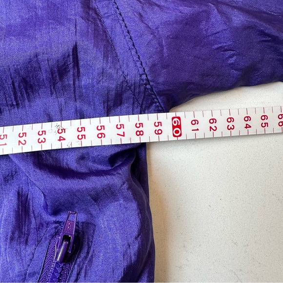 Vintage Lady Footlocker Women's Purple Floral Jacket - Medium - Picture 4 of 5